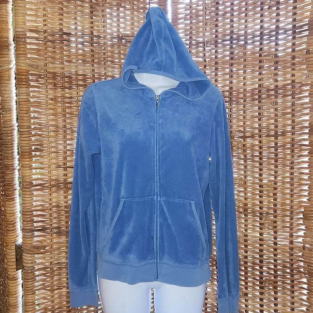 Y2K VINTAGE RARE JUICY COUTURE TERRY CLOTH TRACKSUIT HOODIE JACKET